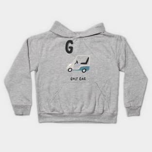 G for Golf Car Kids Hoodie